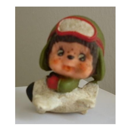 Sekiguchi miniatura pupazzo Moncicci Monchhichi pilota d'aereo 1979