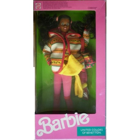 Barbie bambola Benetton Christie 1990