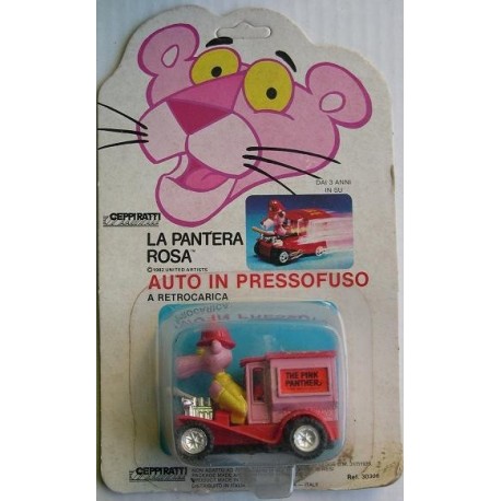 Pantera Rosa auto in pressofuso a retrocarica