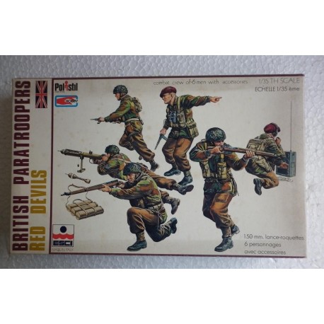 Esci Polistil soldatini paracadutisti inglesi Diavoli Rossi 1/35