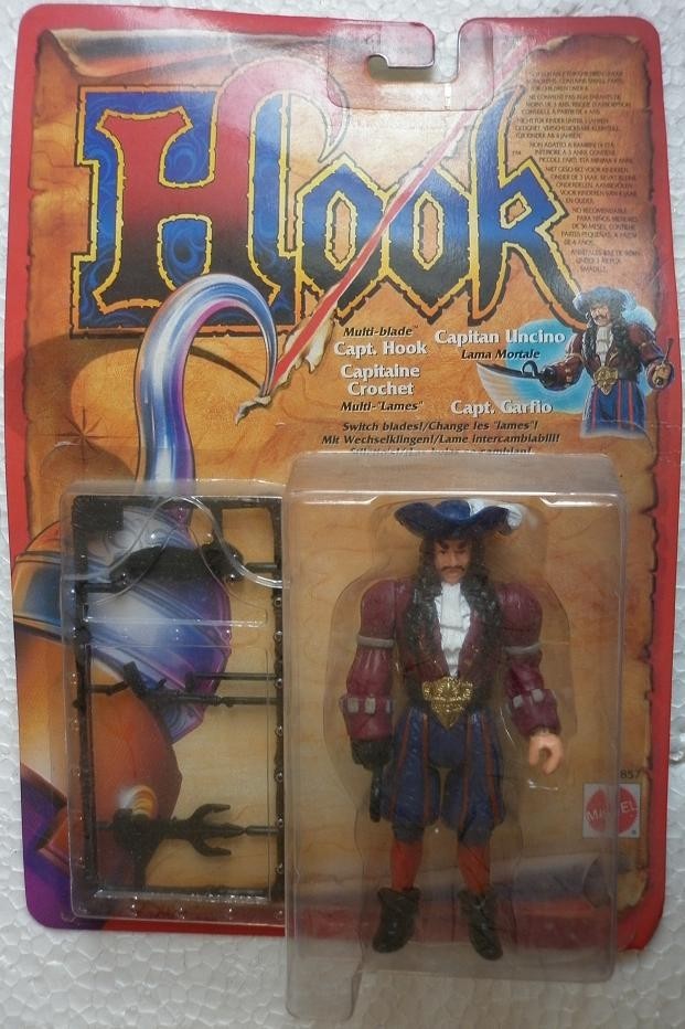 Hook (Multi-Blade) Captain Hook Action Figure, Mattel 1991