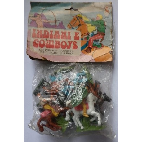 Ceppiratti soldatini Indiani e Cowboys 1/32